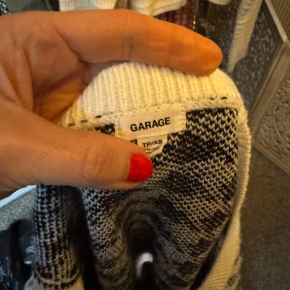 Garage Denim Cropped Houndstooth Vest Like New Size XS - Picture 3 of 3